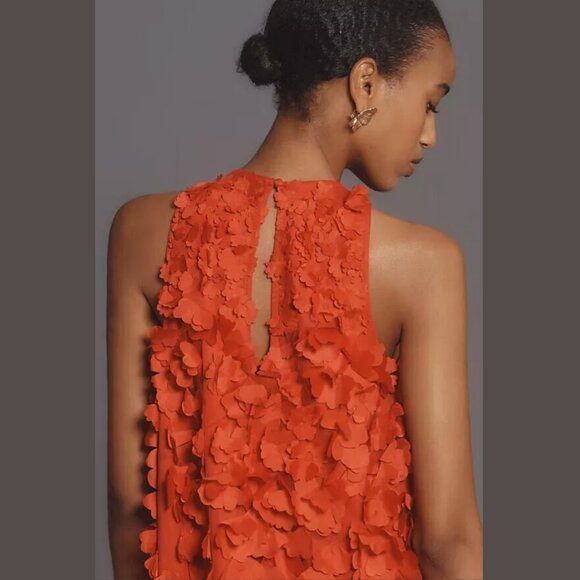 Anthropologie Maeve Sleeveless Floral Appliqué Mini Dress – Size Small (NWT) - Picture 3 of 9